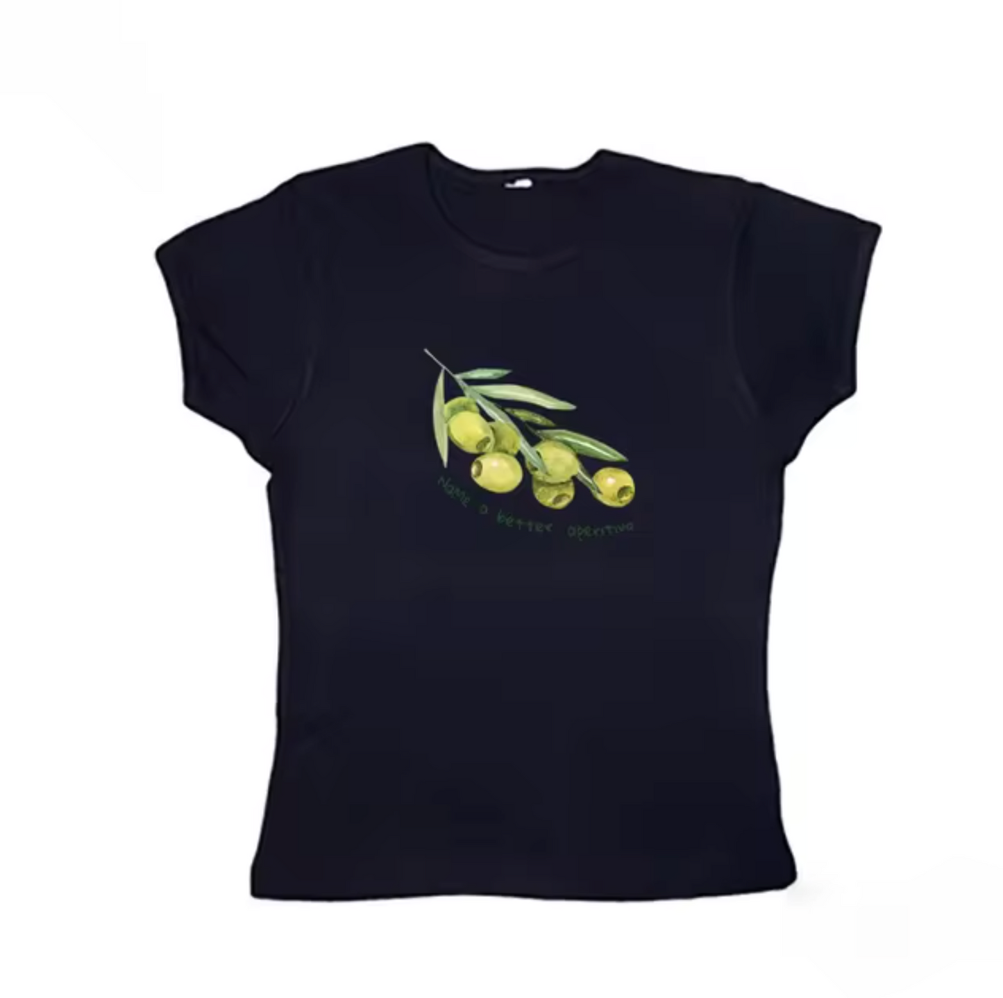 Carissa - Olive Print Crop Top Shirts