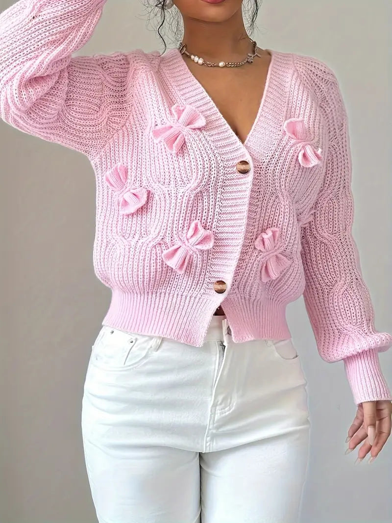 Mezzia – Charming Bow Cardigan