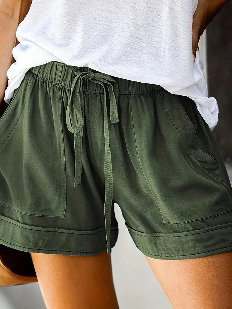 Jamilah – Drawstring Shorts with Elastic Waist