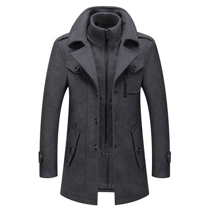 Fashionable double collar jacket for men