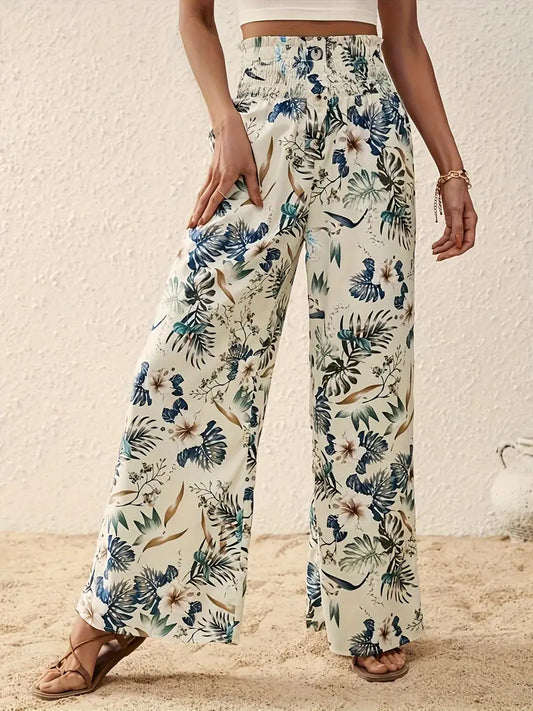 Johanna – Wide Leg Floral Trousers