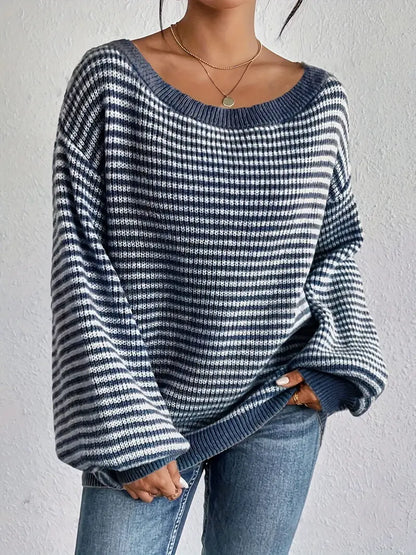 Whitney - Knitted off-shoulder sweater