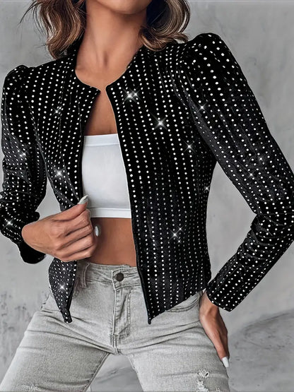 Vanessa – Puff Sleeved Sequins Jacket