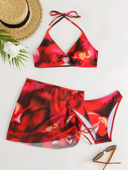 Valeen - Three-piece Bikini Set