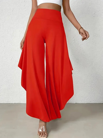 Samira – Elegant Asymmetric Hem Trousers