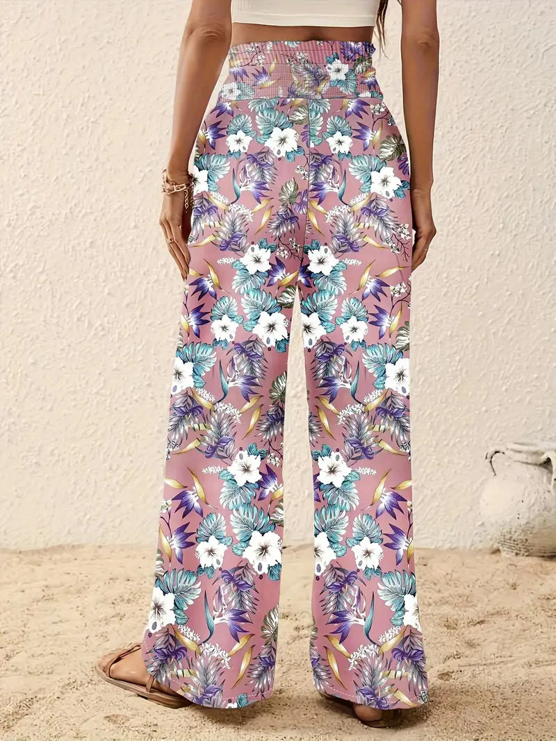 Johanna – Wide Leg Floral Trousers