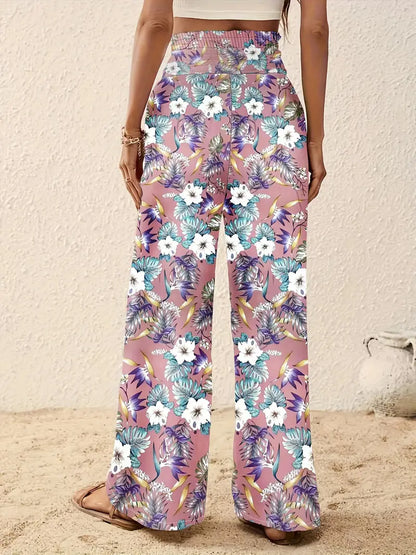 Johanna – Wide Leg Floral Trousers