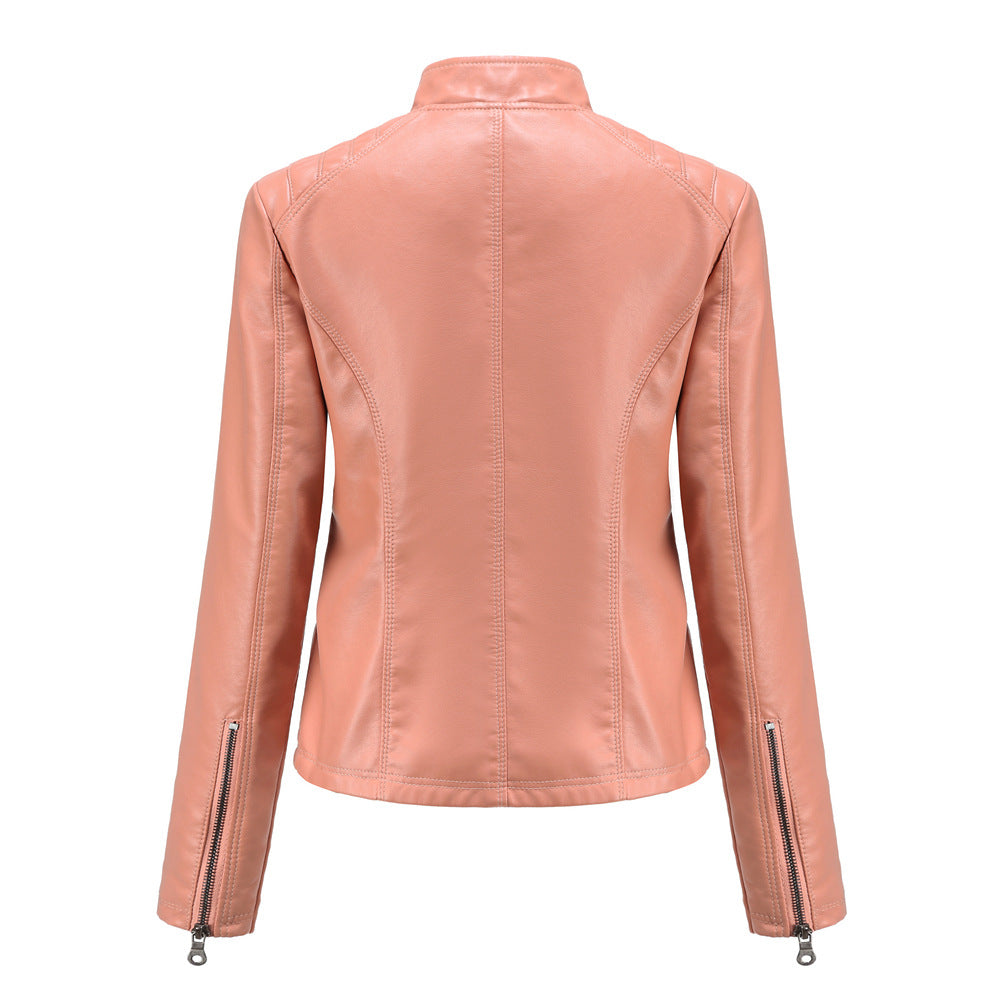 Marie - Comfortable ladies leather transition jacket