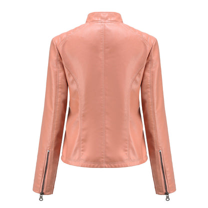 Marie - Comfortable ladies leather transition jacket