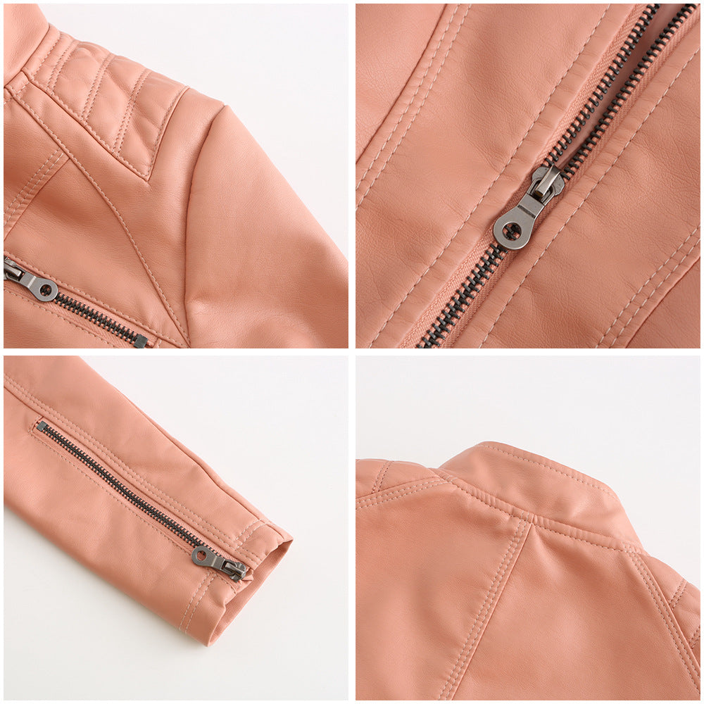 Marie - Comfortable ladies leather transition jacket