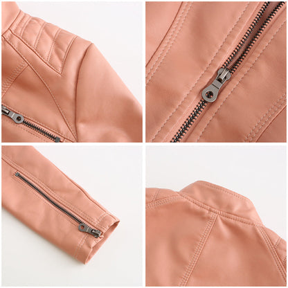 Marie - Comfortable ladies leather transition jacket