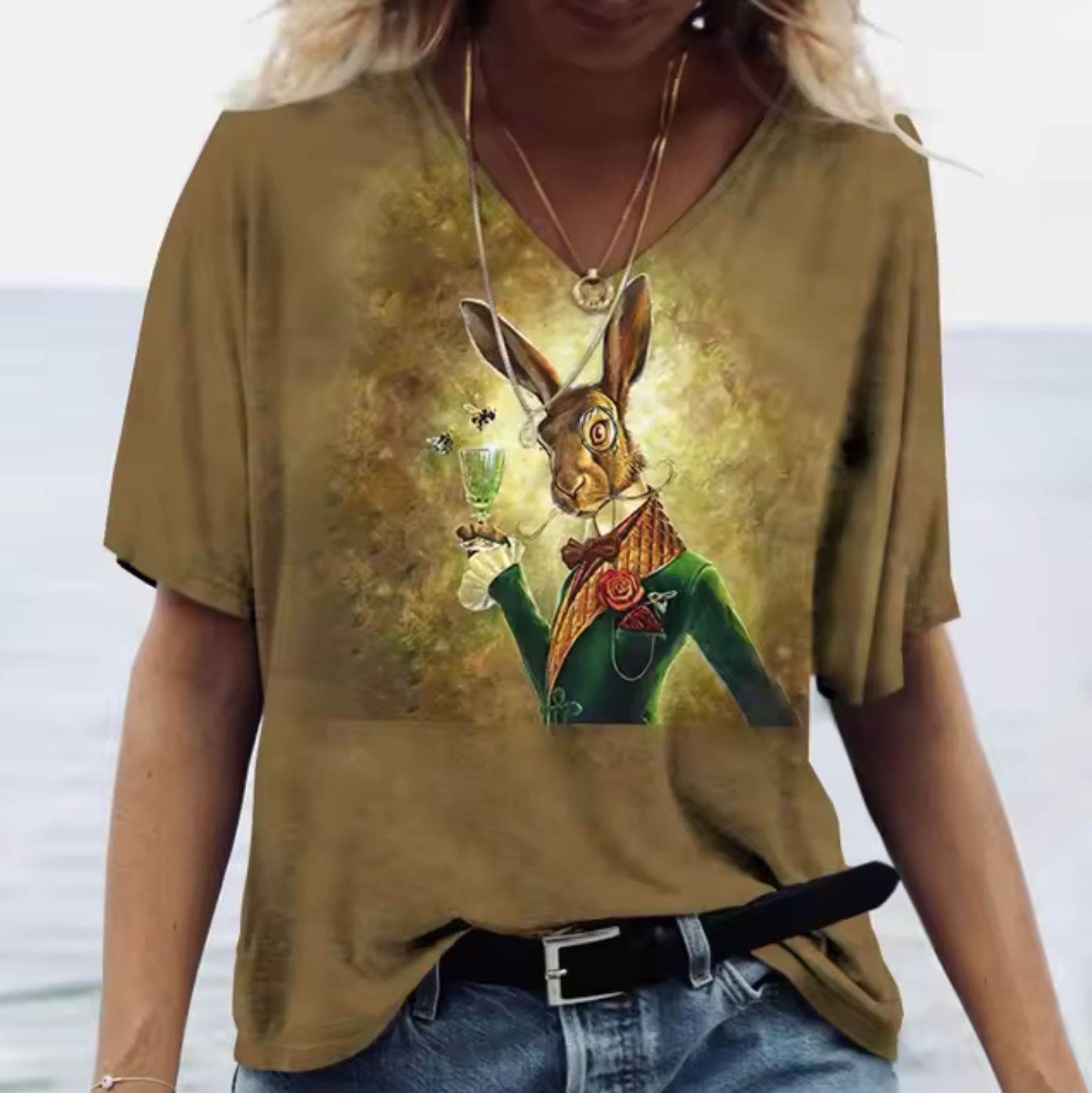 Jasmine – Colorful T-shirts with Rabbit Print