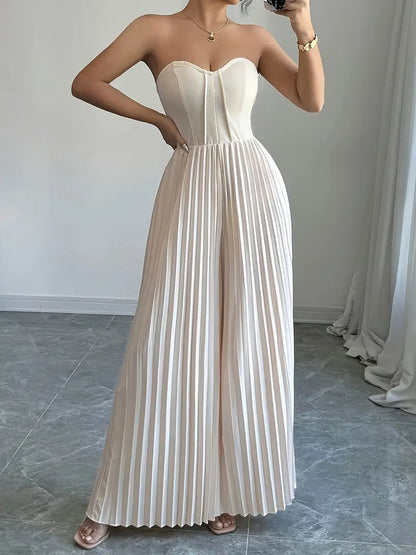 Marnie - Elegant Strapless Jumpsuit