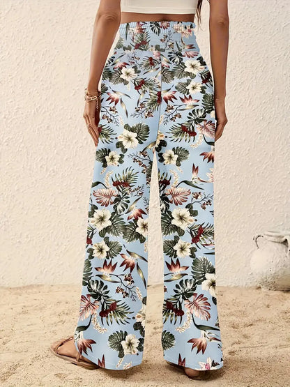 Johanna – Wide Leg Floral Trousers