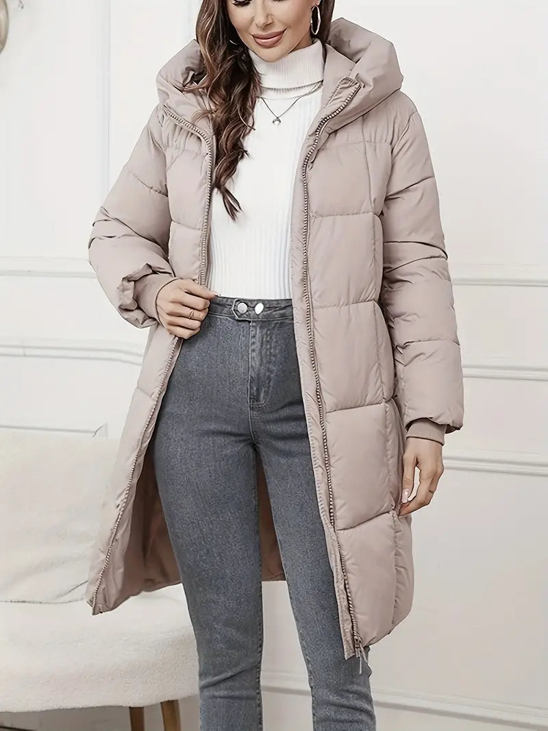 Mandy – Long Puffer Jacket with Hood