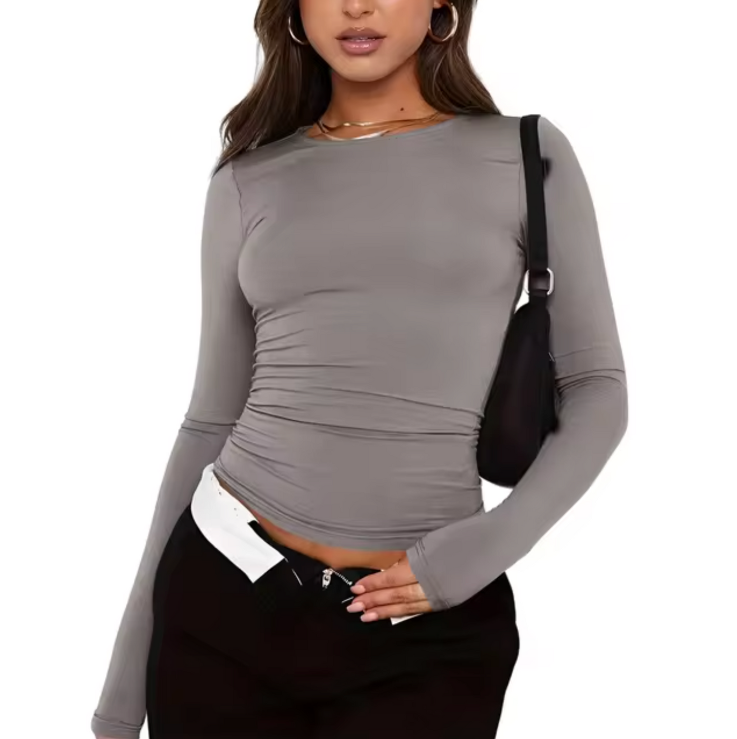 Beverly – Round Neck Long-sleeved Shirt