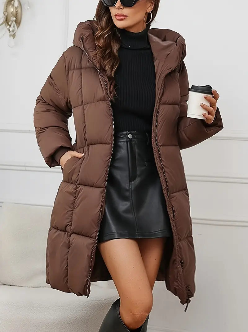 Mandy – Long Puffer Jacket with Hood