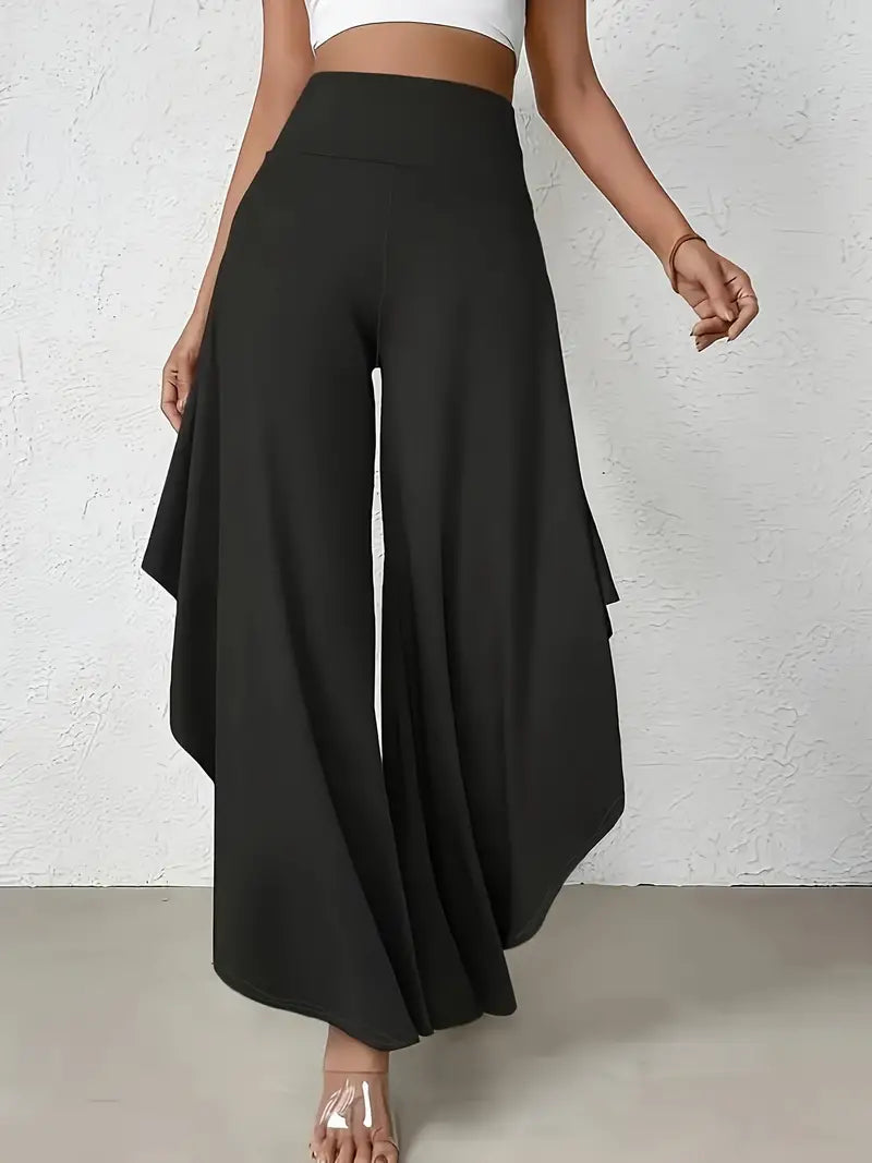 Samira – Elegant Asymmetric Hem Trousers