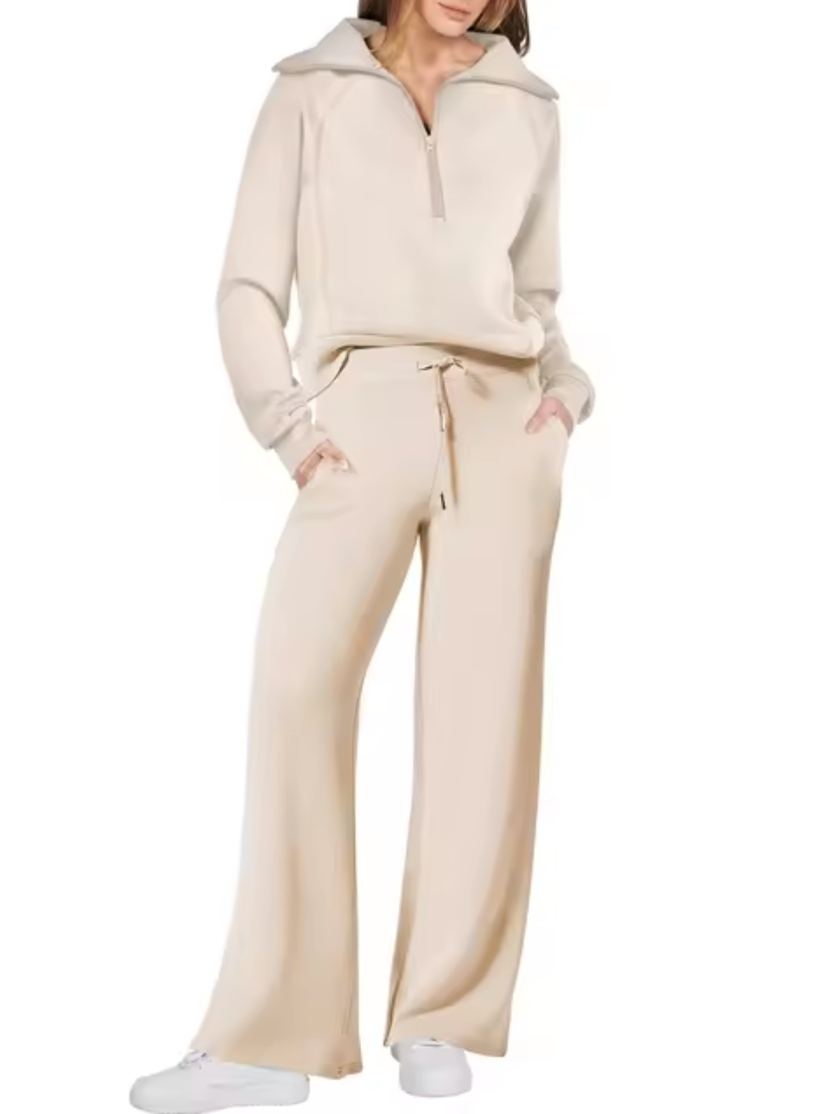 Rona – Collared Sweatshirt and Pants Set