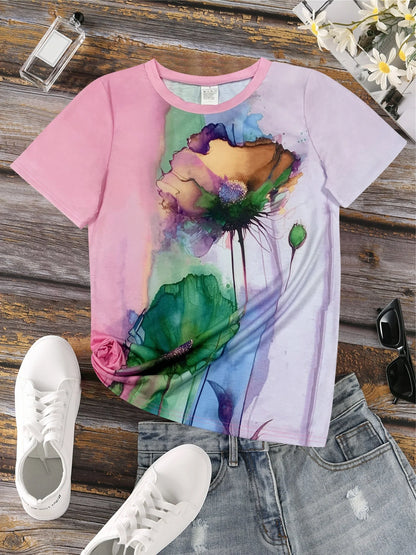 Damia – Creative T-shirt with floral print