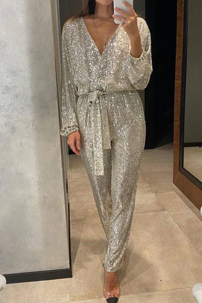 Aeris – Stylish Sequined Jumpsuit