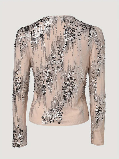 Lola – Elegant Knitted Sequin Jacket