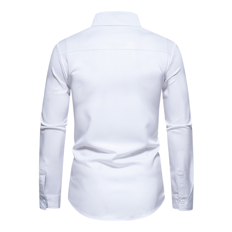 Stretch Long Sleeve Shirt for Men - Ice