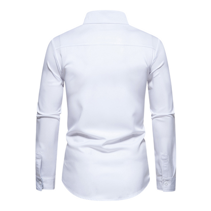 Stretch Long Sleeve Shirt for Men - Ice