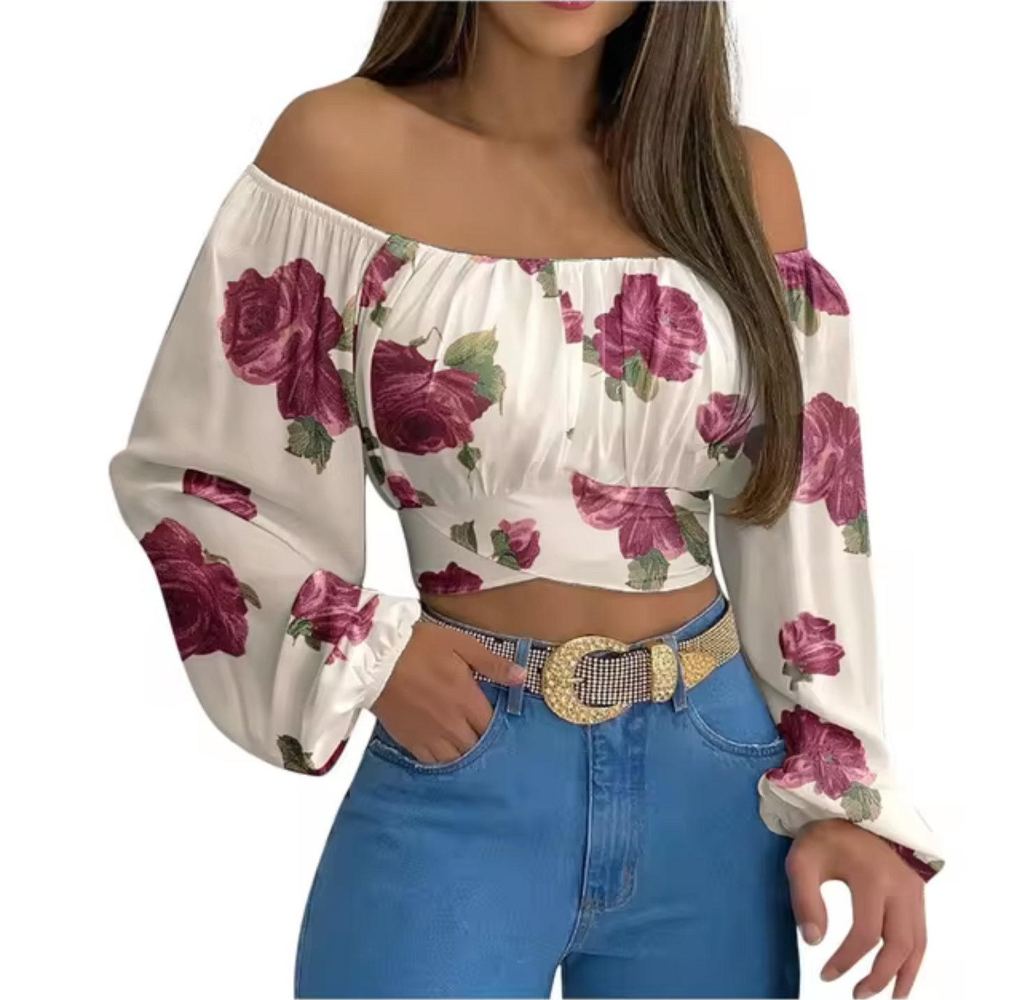 Larissa - Off Shoulder Cropped Top