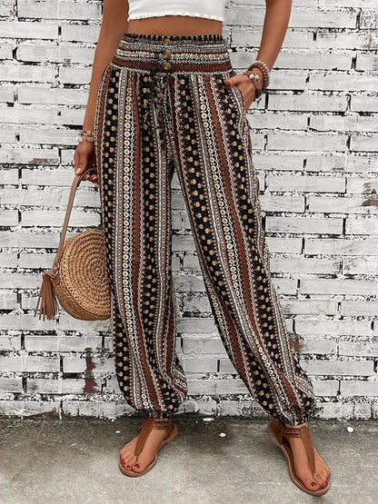 Ena – Ethnic Print Trousers