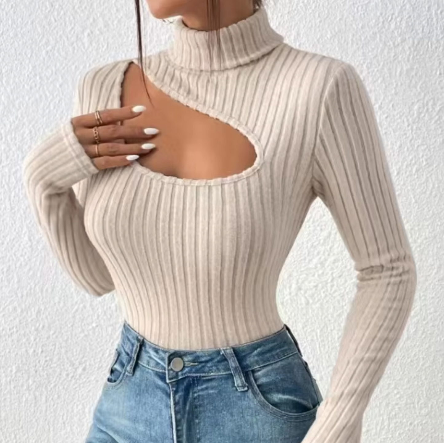 Loren – Knitted Sexy Turtleneck Sweater