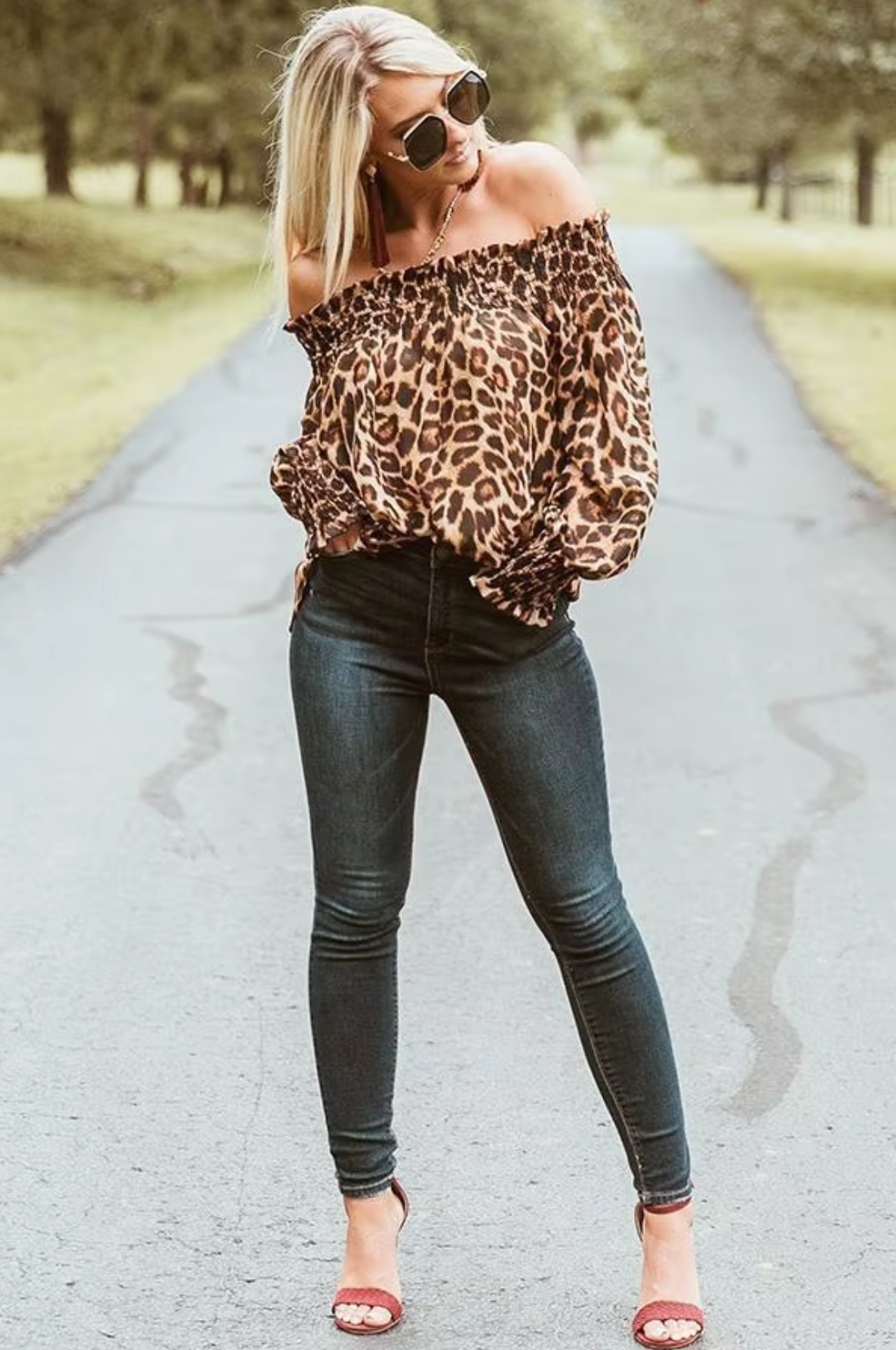 Sherrie - Leopard Print Long Sleeves