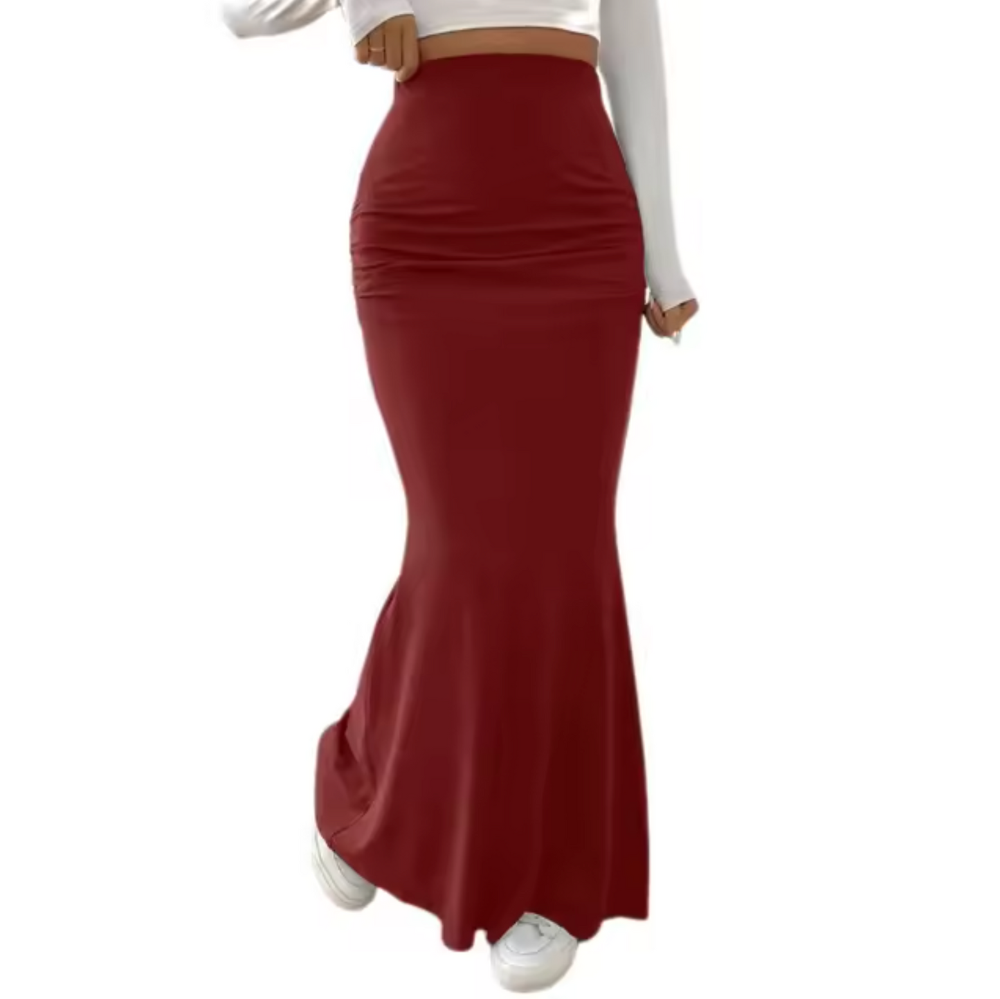 Matilda – High Waist Fishtail Maxi Skirt