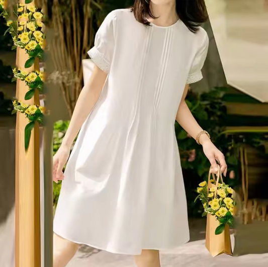 Aniza - Elegant Round Neck Dress