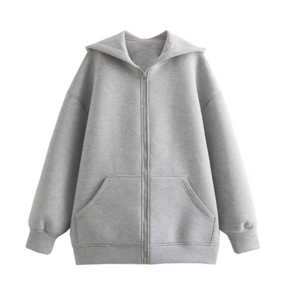 Sabrina – Oversized Zipper Hoodie