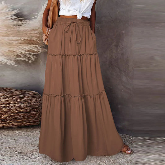 Mona - Tiered Maxi Skirt