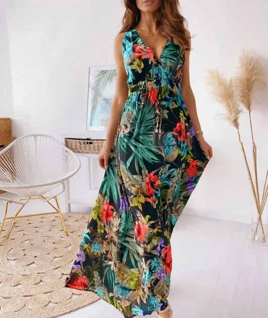 Alesha – Elegant Floral Maxi Dress