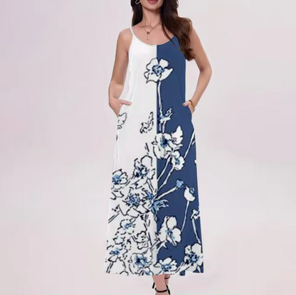 Aira - Floral Print Sleeveless Dress