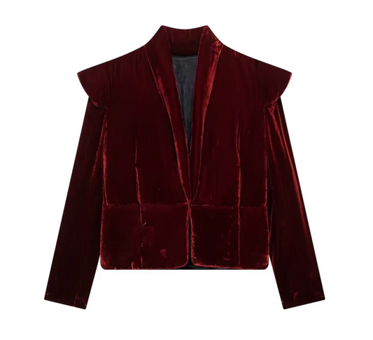 Anslie – Cotton Velvet Padded Jacket