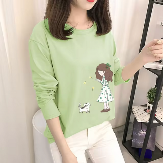 Lassie - Cotton Green Long-sleeved Shirt