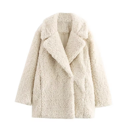 Kesia – Elegant Soft Lambskin Coat