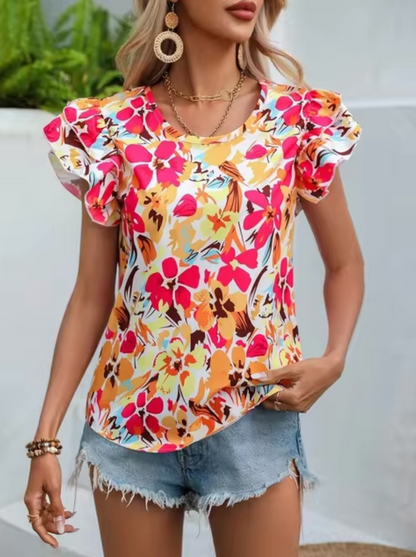 Joanna – Summer Floral Blouse