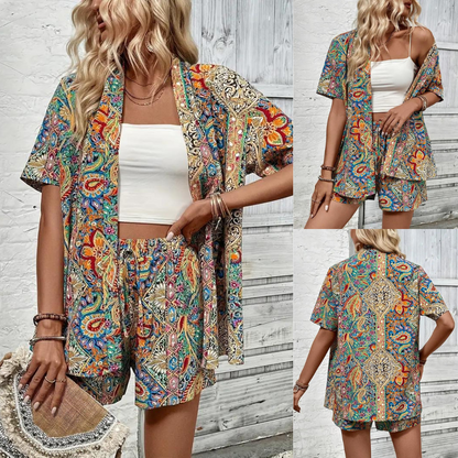 Carly – Paisley Print Two-piece Set