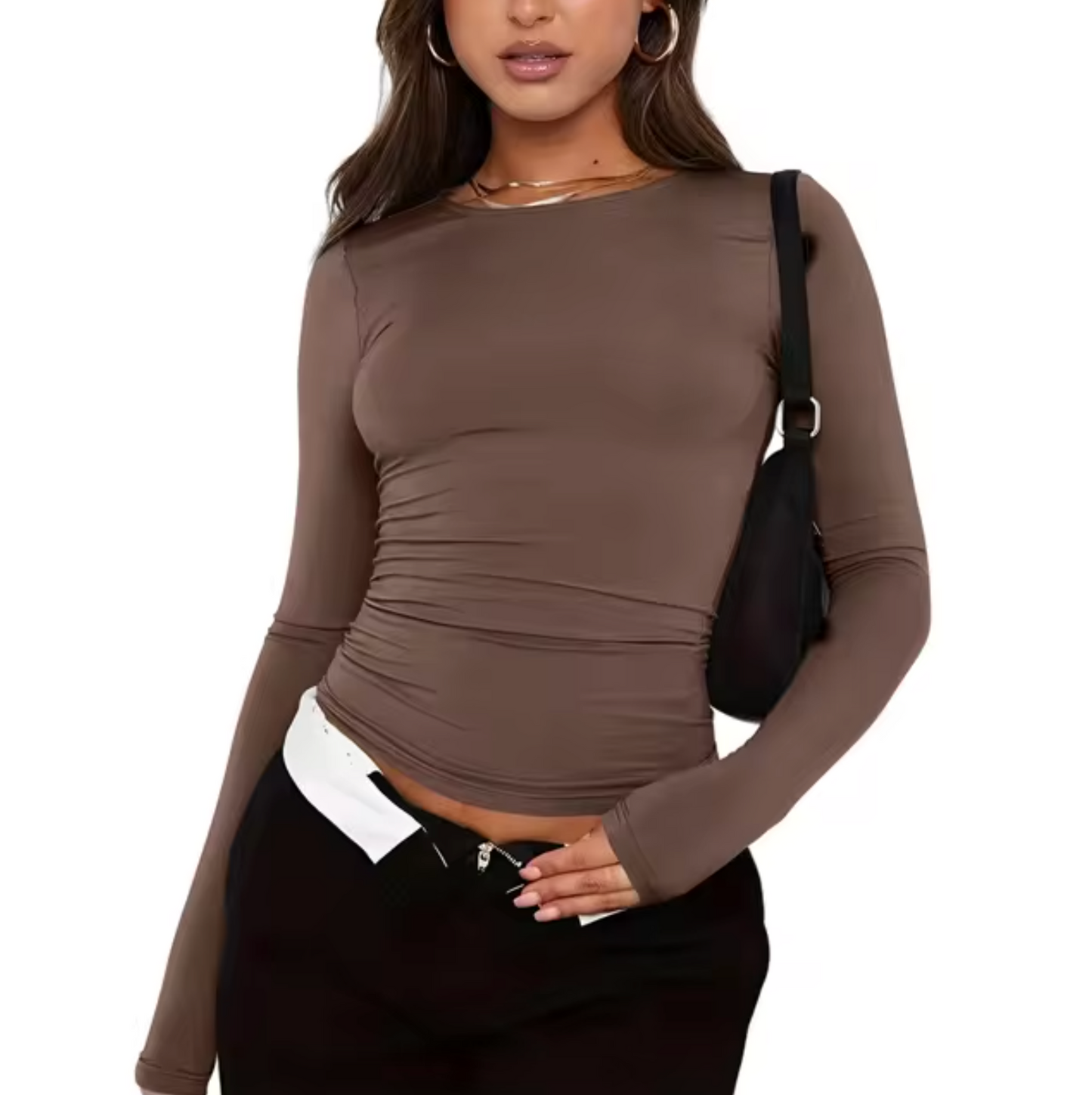 Beverly – Round Neck Long-sleeved Shirt