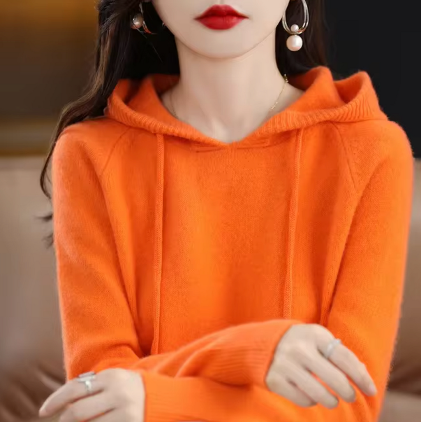 Georgia – Knitted Hoodie