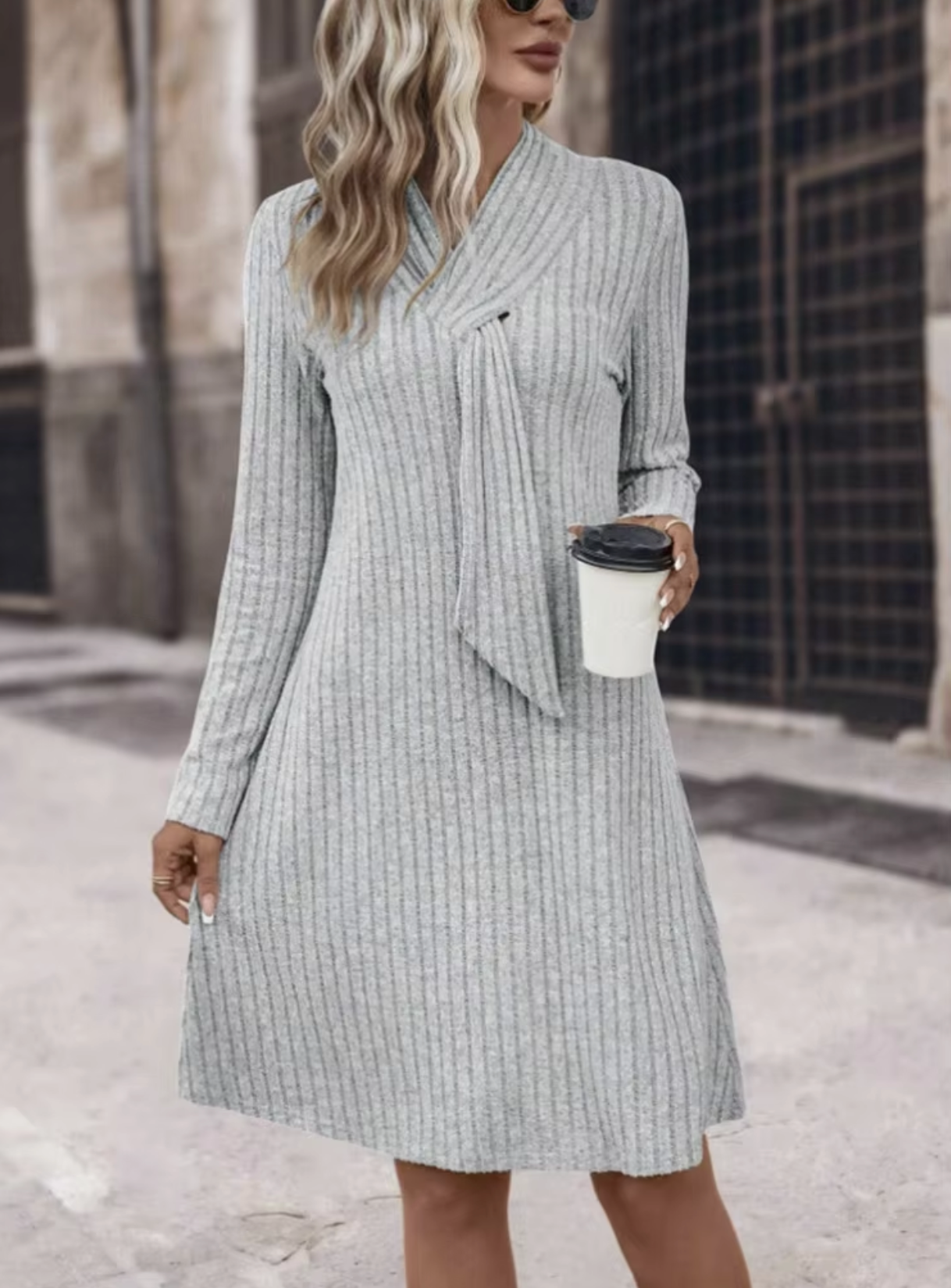 Valeen – Knitted Long Sleeve Dress