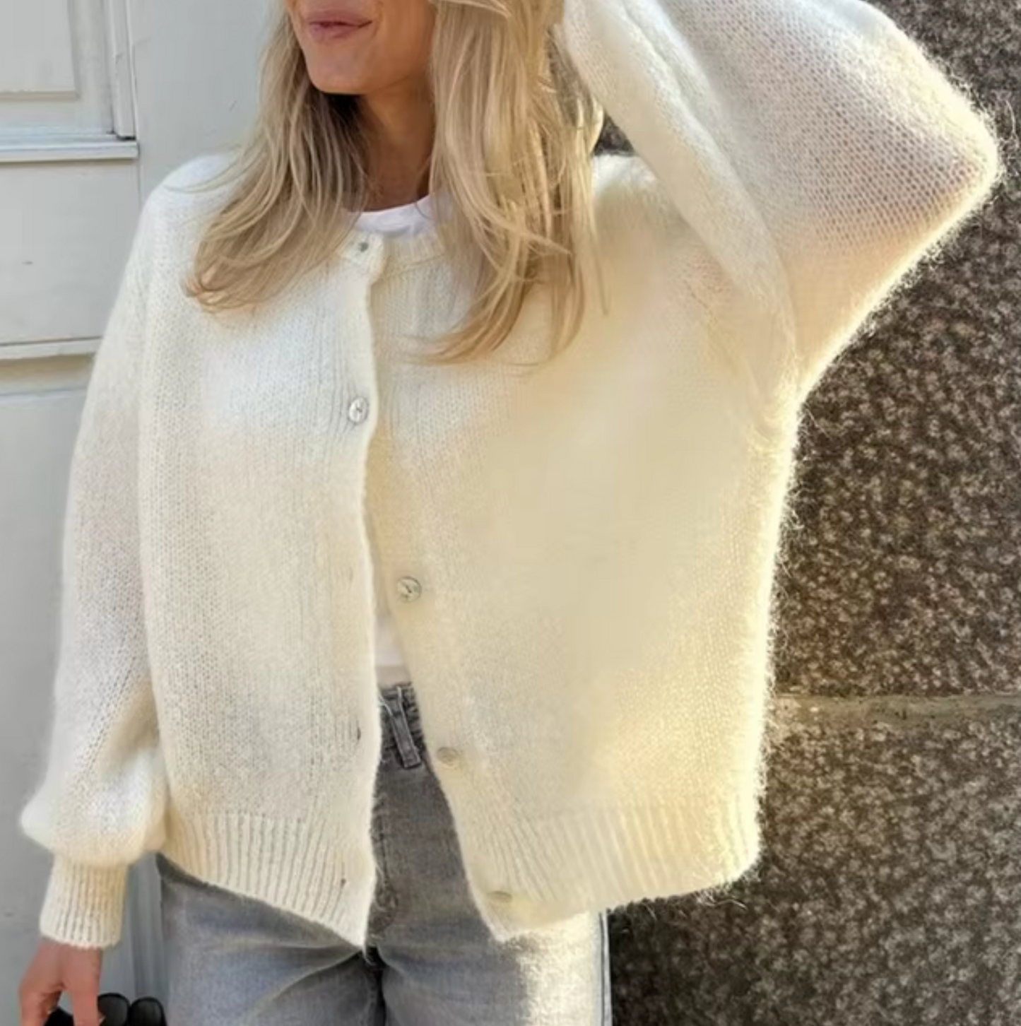 Irina – Knitted Cardigan With Buttons