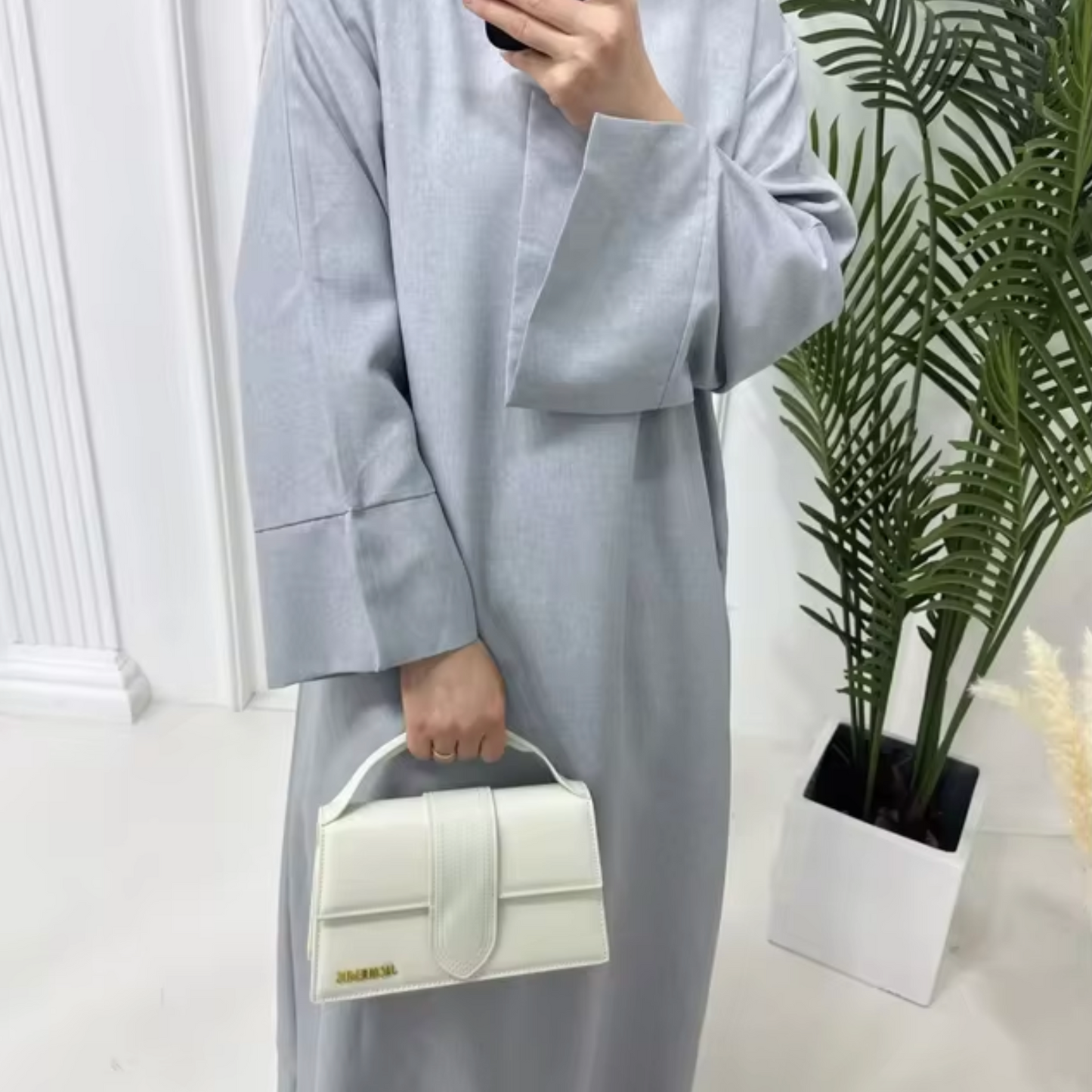 Tiffany – Closed Linen Abaya Dress