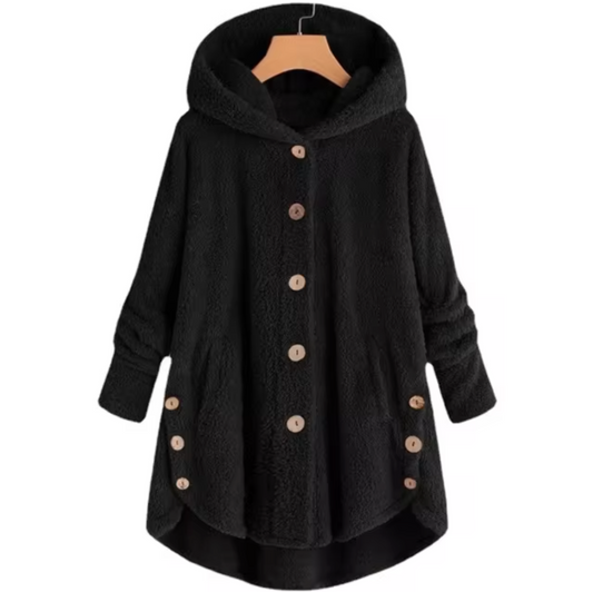 Jamila – Plush Wool Teddy Coat