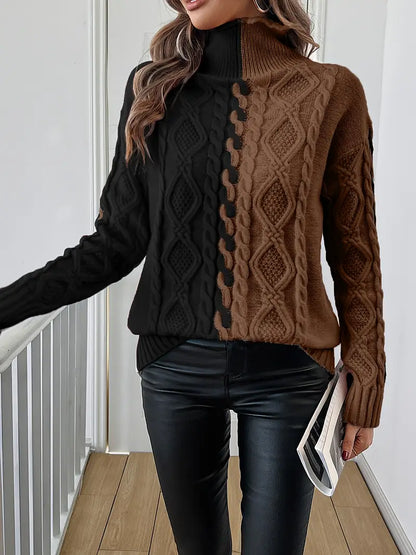 Merla - Chunky Knit Turtleneck Sweater